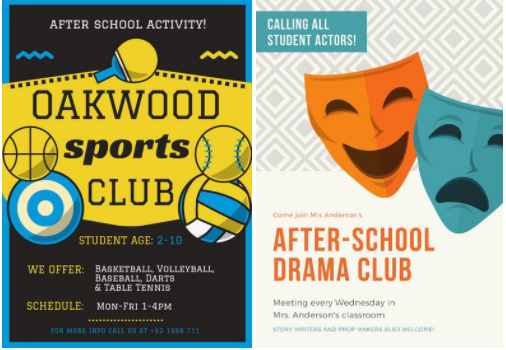 Extra af hebben Intens 5 Creative Poster Ideas for Your After-School Activities